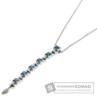 ブルガリ(BVLGARI)のBVLGARI ルチア ブルートパーズ ダイヤモンド ネックレス K18WG レディース(ネックレス)