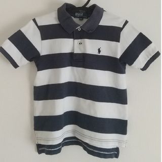 ポロラルフローレン(POLO RALPH LAUREN)の子供服　ポロ・ラルフローレン　ポロシャツ紺白　100(Tシャツ/カットソー)