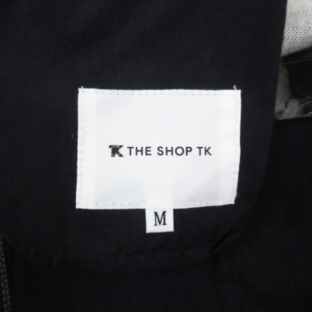 THE SHOP TK(ザショップティーケー)のザショップティーケー ストレッチコットンパンツ ストライプ柄 M 紺 白 ■MO メンズのパンツ(スラックス)の商品写真