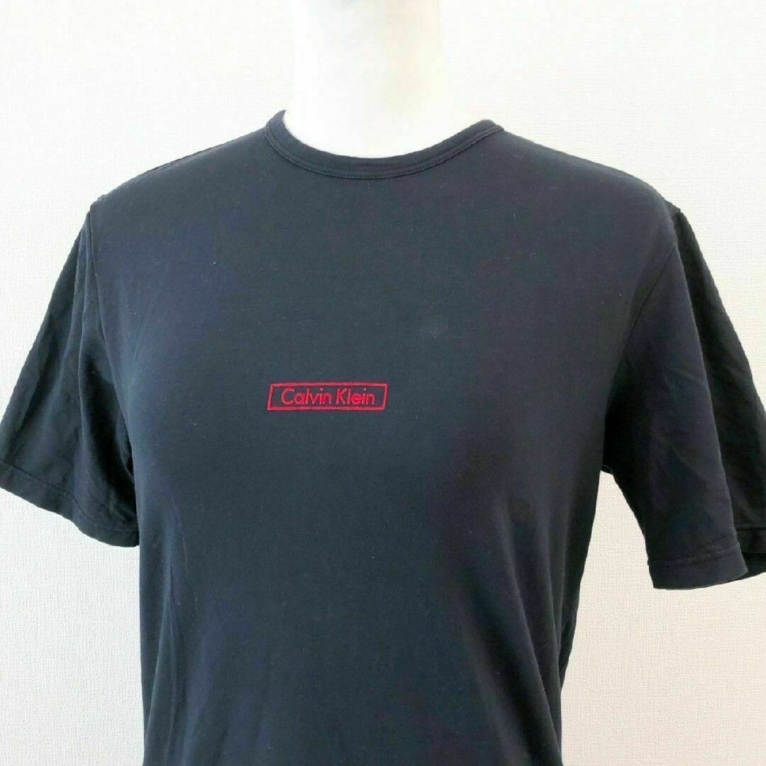 Calvin Klein(カルバンクライン)のCALVIN KLEIN jeans カルバンクラインジーンズ M 半袖 黒 レディースのトップス(Tシャツ(半袖/袖なし))の商品写真