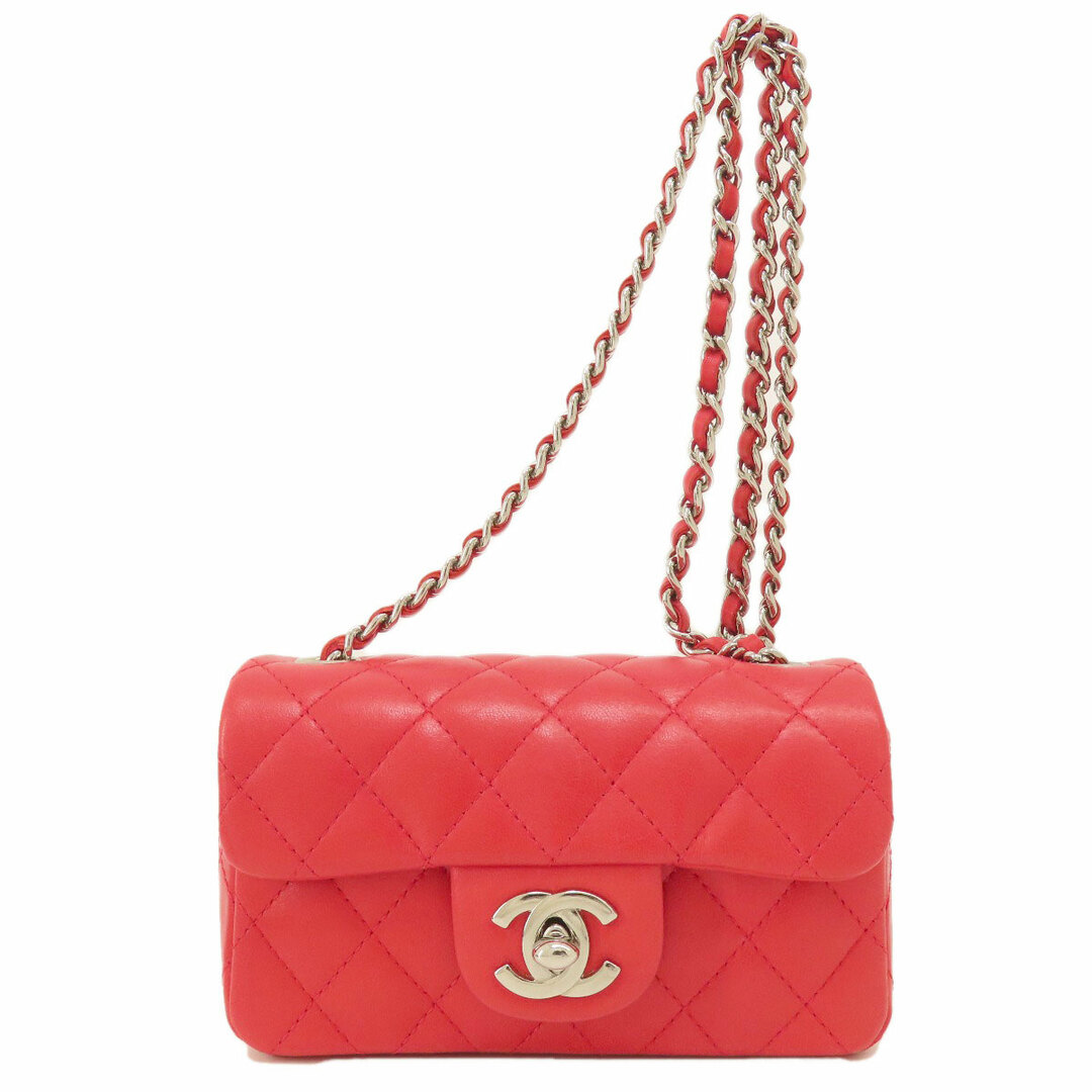 CHANEL(シャネル)のCHANEL ミニチェーンショルダー マトラッセ シルバー金具 ショルダーバッグ ラムスキン レディース レディースのバッグ(ショルダーバッグ)の商品写真