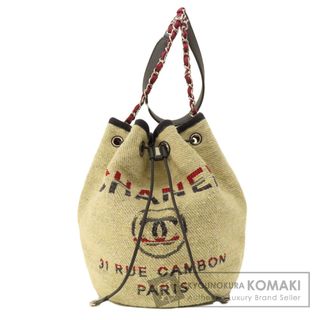 シャネル(CHANEL)のCHANEL ドーヴィル ココマーク シルバー金具 ショルダーバッグ キャンバス レディース(ショルダーバッグ)