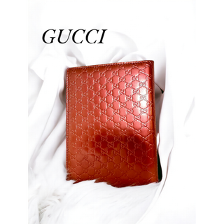 グッチ(Gucci)のGUCCI グッチ ノートカバー メモ帳 マイクロGG オレンジ A6(その他)