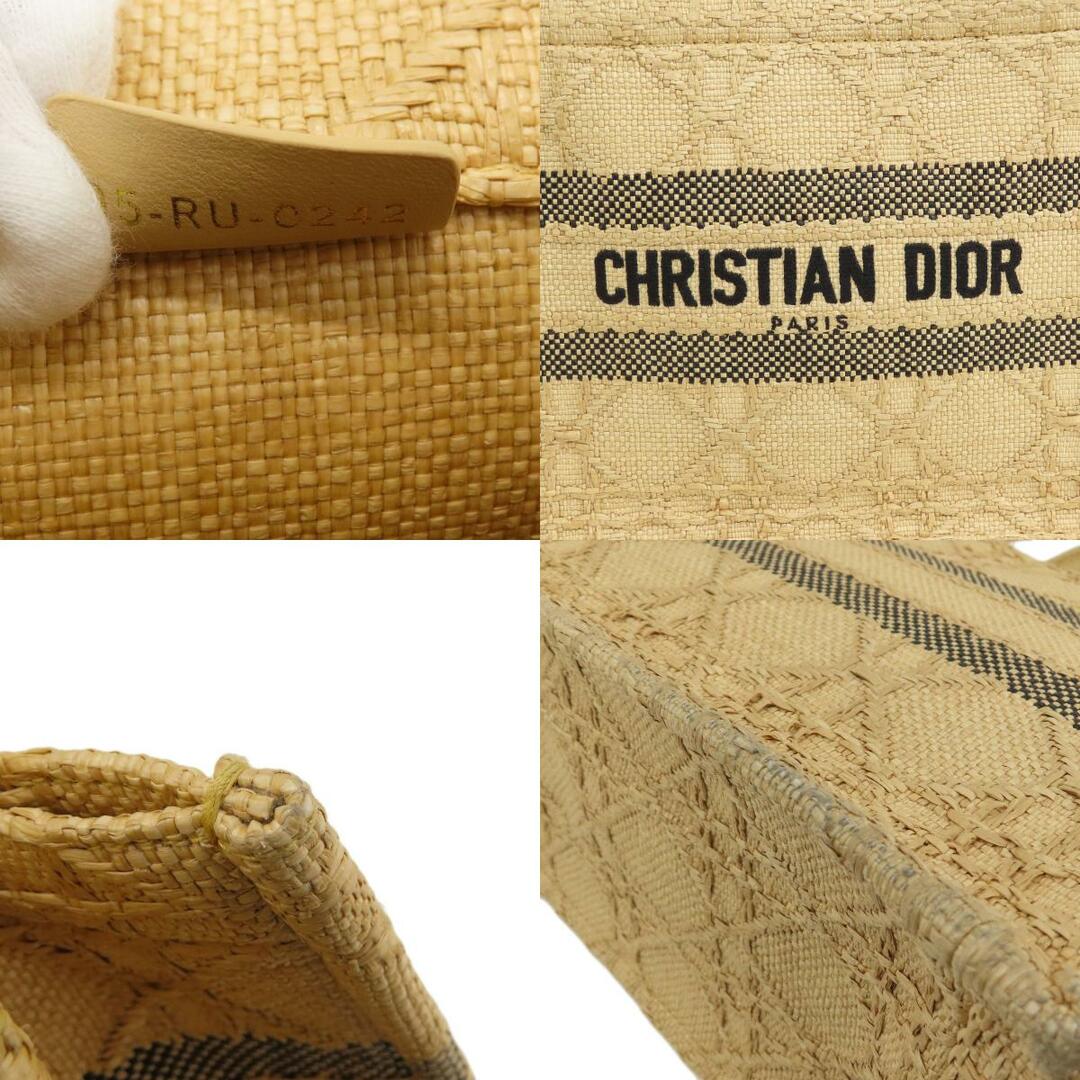 Christian Dior(クリスチャンディオール)のCHRISTIAN DIOR ブックトートスモール ハンドバッグ ラフィア レディース レディースのバッグ(ハンドバッグ)の商品写真