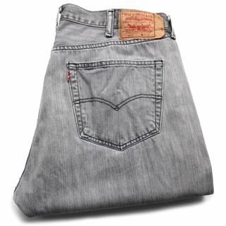 リーバイス(Levi's)のLevi'sリーバイス 501 先染め グレー デニムパンツ w40 L32★SDP2616 ジーンズ ストレート ヒゲ 縦落ち オーバーサイズ ビッグサイズ(デニム/ジーンズ)