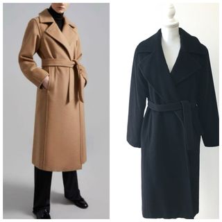 マックスマーラ(Max Mara)の美品　白タグ　MaxMara マックスマーラ  マニュエラ　カシミヤ   コート(ロングコート)