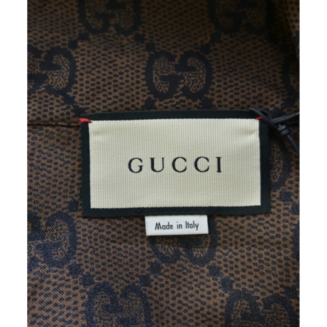 Gucci(グッチ)のGUCCI グッチ ブルゾン XXS 茶x黒(総柄) 【古着】【中古】 レディースのジャケット/アウター(その他)の商品写真