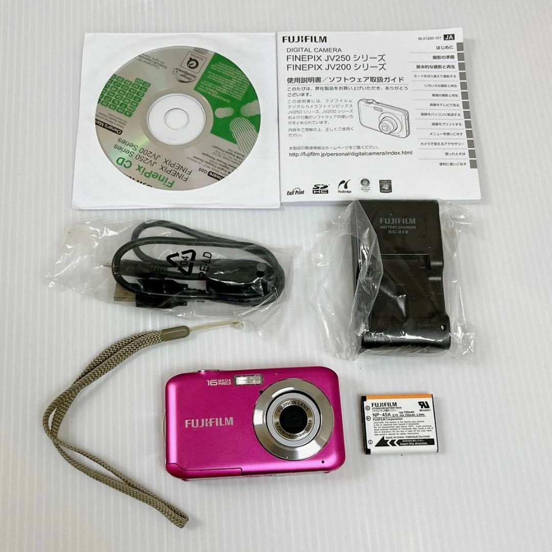 フジフィルム FINEPIX ファインピクス JV250 ピンク スマホ/家電/カメラのカメラ(コンパクトデジタルカメラ)の商品写真