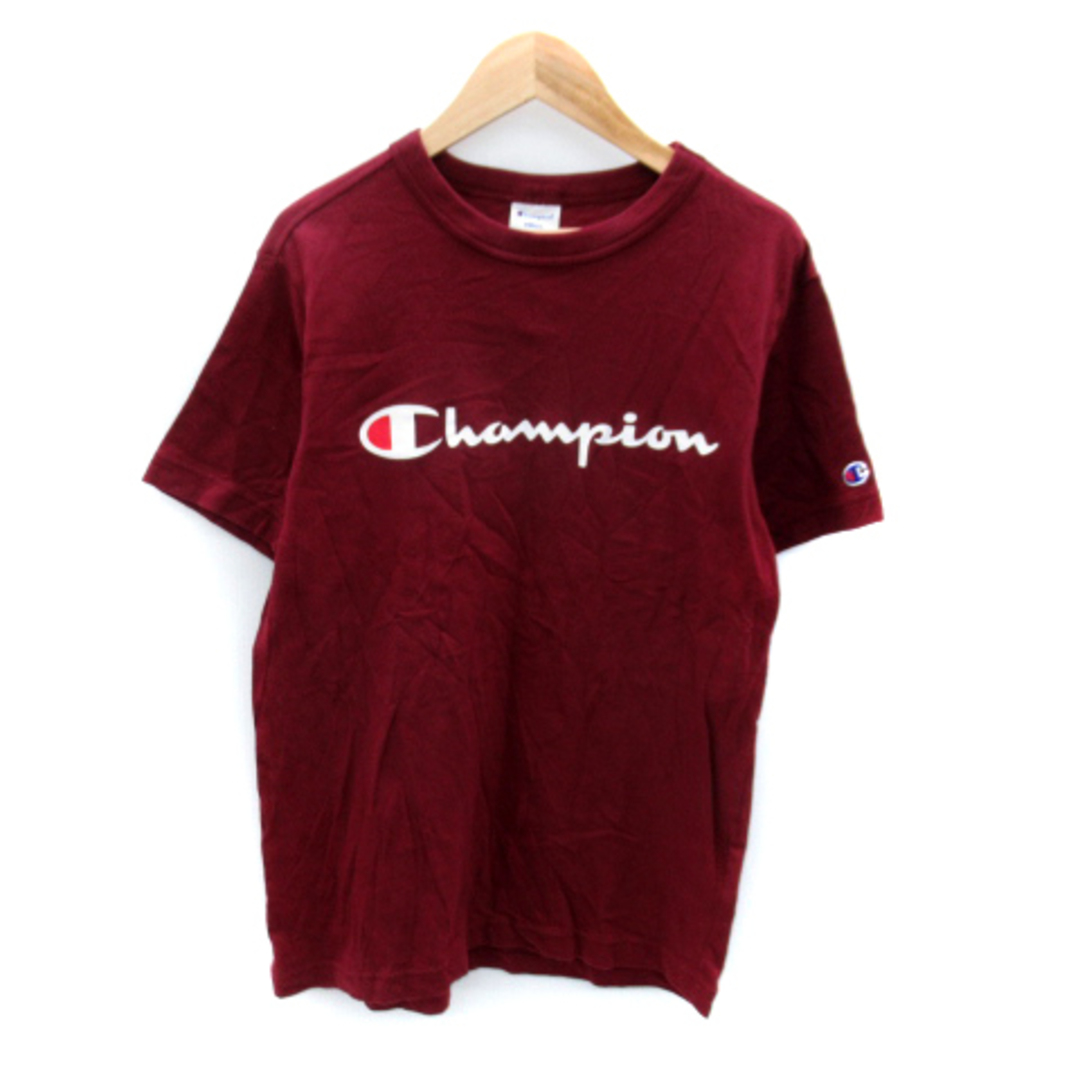 Champion(チャンピオン)のチャンピオン Tシャツ カットソー 半袖 ロゴプリント S エンジ /SY17 メンズのトップス(Tシャツ/カットソー(半袖/袖なし))の商品写真