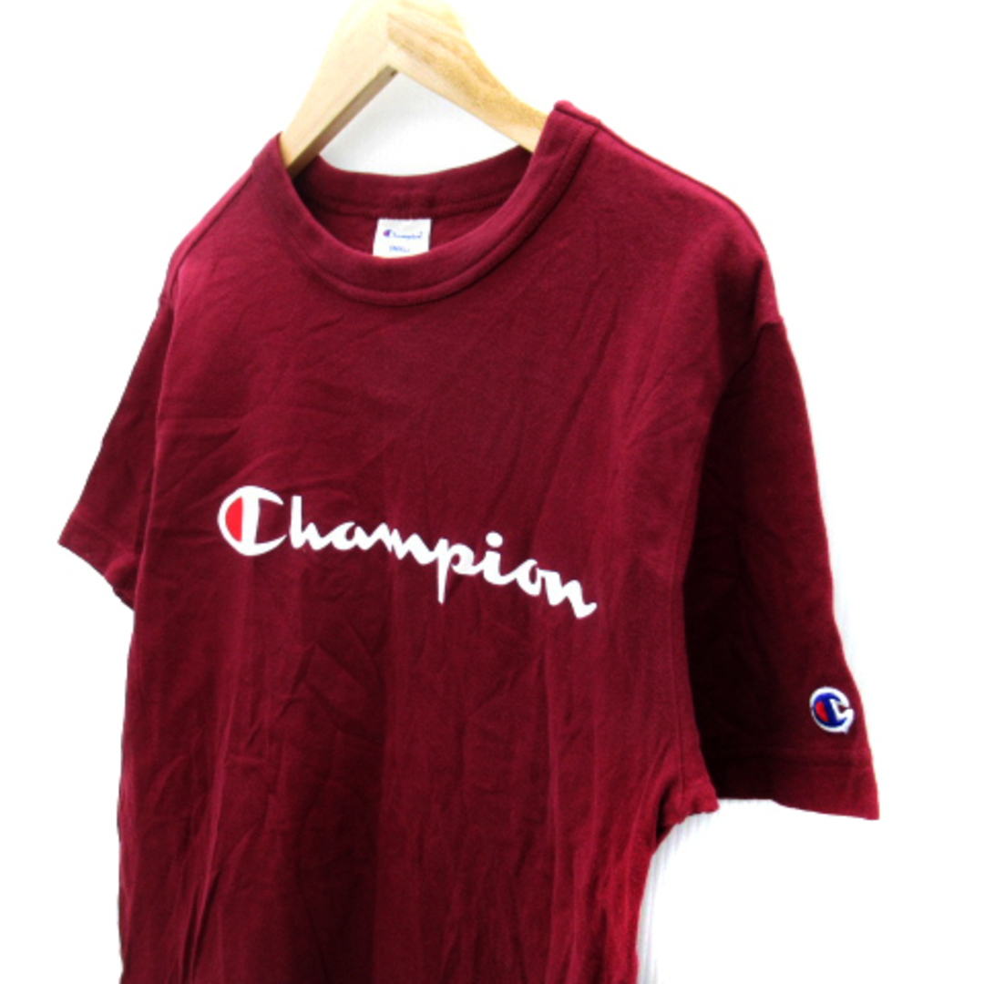 Champion(チャンピオン)のチャンピオン Tシャツ カットソー 半袖 ロゴプリント S エンジ /SY17 メンズのトップス(Tシャツ/カットソー(半袖/袖なし))の商品写真