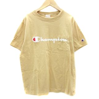 チャンピオン(Champion)のチャンピオン Tシャツ カットソー 半袖 ラウンドネック プリント L ベージュ(Tシャツ/カットソー(半袖/袖なし))