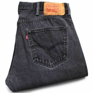 リーバイス(Levi's)のLevi'sリーバイス 501 ダメージ ブラック デニムパンツ w38 L29★SDP2614 ジーンズ ストレート オーバーサイズ ビッグサイズ(デニム/ジーンズ)