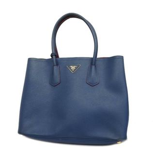 プラダ(PRADA)の【4hd4537】プラダ トートバッグ/レザー/ブルー/レッド/ゴールド金具 【中古】 レディース(トートバッグ)