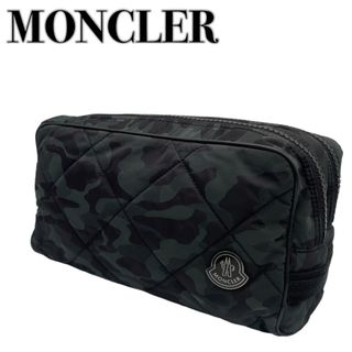 モンクレール(MONCLER)のMONCLER モンクレール セカンドバッグ カモフラ キルティング 化粧ポーチ(ポーチ)