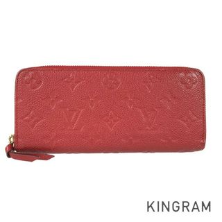 ルイヴィトン(LOUIS VUITTON)のルイ・ヴィトン モノグラム アンプラント ポルトフォイユ クレマンス M63698 長財布 ラウンドファスナー(財布)