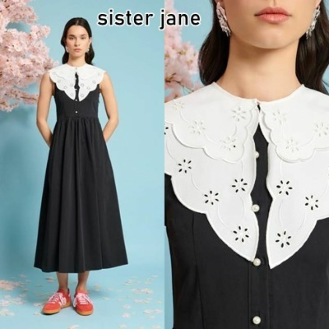 sister jane(シスタージェーン)のSister Jane レースカラー ミディアムワンピース レディースのワンピース(ひざ丈ワンピース)の商品写真