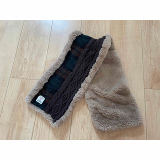 ハリスツイード(Harris Tweed)のHarris Tweed マフラー もこもこ タータンチェック ブラウン(マフラー/ショール)