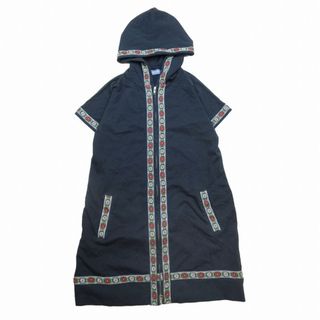 ビームスボーイ(BEAMS BOY)の美品 ビームスボーイ チロリアンテープ 半袖 スウェット パーカー ワンピース(ミニワンピース)