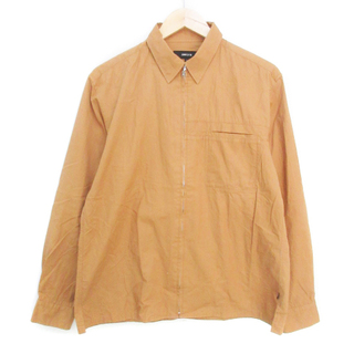 コムサイズム(COMME CA ISM)のコムサイズム シャツジャケット 薄手 ミドル丈 ステンカラー L ベージュ(その他)