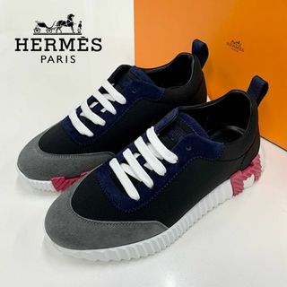 エルメス(Hermes)の8928 未使用 エルメス バウンシング ファブリック スニーカー ブラック(スニーカー)