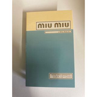 【ミニサンプル1.2ml】 MIU MIU L'EAU BLEUE ロー　ブルー