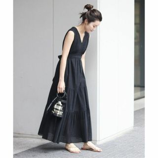 プラージュ(Plage)の希少★新品 ヌキテパ plage別注 カットワーク ワンピース 手洗い可♪(ロングワンピース/マキシワンピース)