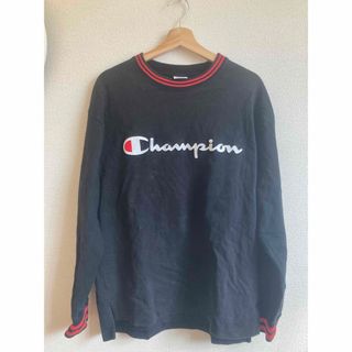 チャンピオン(Champion)のチャンピオン　リンガー　スウェット　リブライン　刺繍ロゴ サイズL(トレーナー/スウェット)