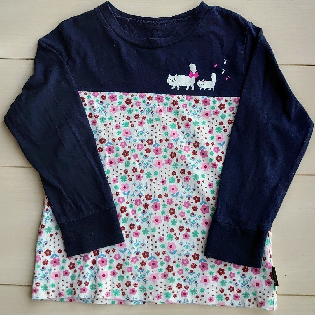 ベルメゾン(ベルメゾン)のベルメゾン 長袖Tシャツ 110 キッズ/ベビー/マタニティのキッズ服女の子用(90cm~)(Tシャツ/カットソー)の商品写真