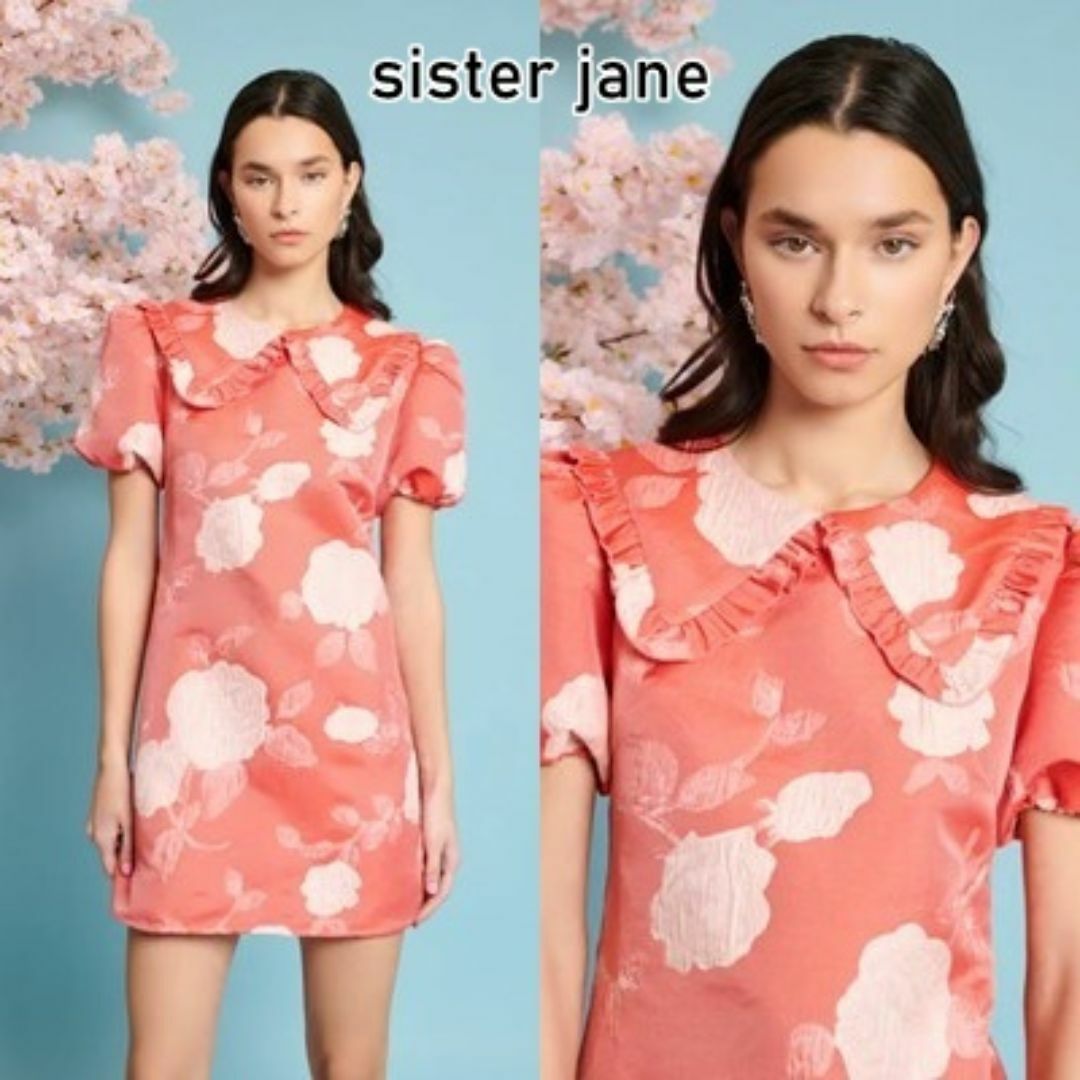 sister jane(シスタージェーン)のSister Jane 花柄 ジャガード ミニワンピース レディースのワンピース(ミニワンピース)の商品写真