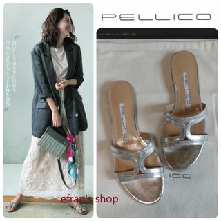 ペリーコ(PELLICO)の蛯原友里さん着用★新品 ペリーコ フラット サンダル 36 定価64900(サンダル)