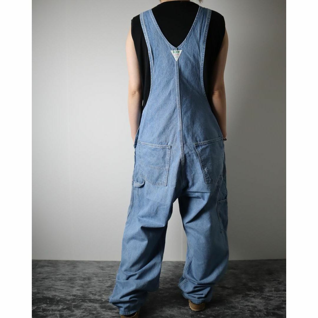 OshKosh - 80s OSHKOSH オシュコシュ ルーズ オーバーオール 青 OshKosh - 80s OSHKOSH オシュコシュ ルーズ オーバーオール 青