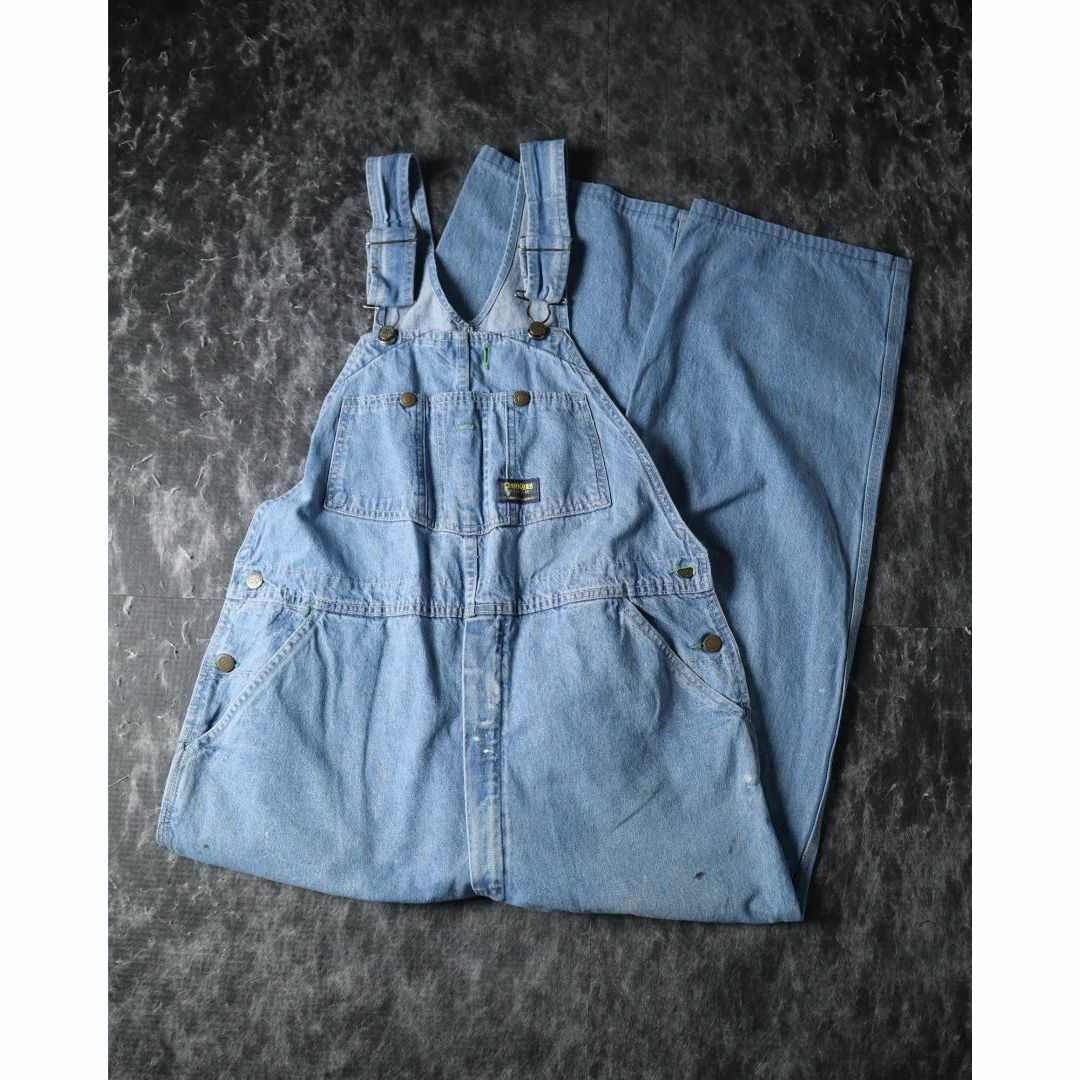 OshKosh - 80s OSHKOSH オシュコシュ ルーズ オーバーオール 青 OshKosh - 80s OSHKOSH オシュコシュ ルーズ オーバーオール 青