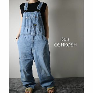 OshKosh - 80s OSHKOSH オシュコシュ ルーズ オーバーオール 青 42タロン