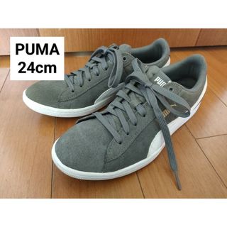 プーマ(PUMA)のPUMA スニーカー 24cm グレー(スニーカー)