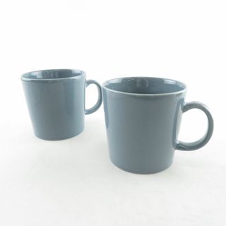 イッタラ(iittala)の美品 iittala イッタラ ARABIA アラビア TEEMA ティーマ マグカップ 2点 ペア 北欧 フィンランド 廃盤 旧ロゴ SY9145C (グラス/カップ)