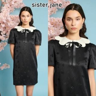 シスタージェーン(sister jane)のSister Jane リボン ジャガード ミニワンピース(ミニワンピース)