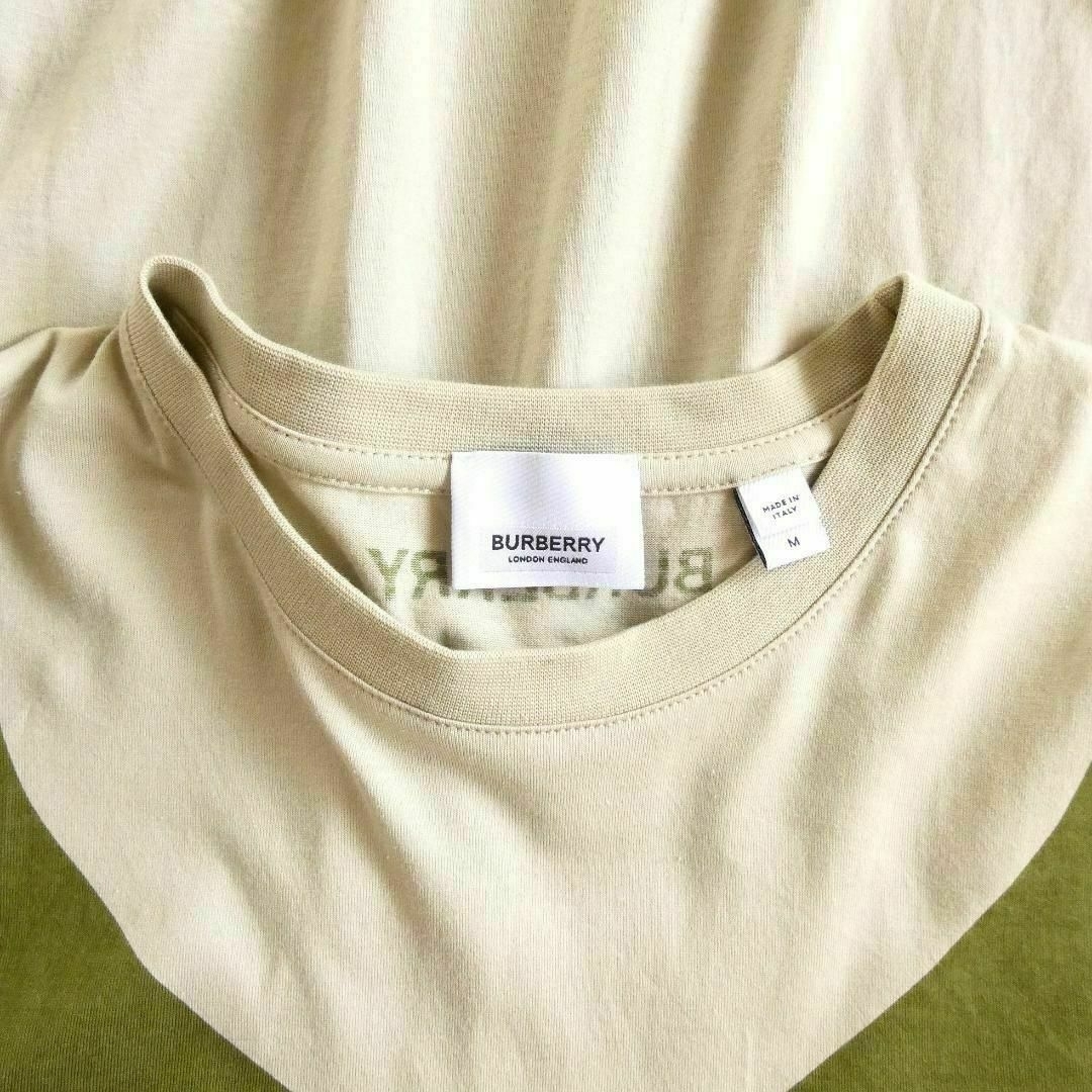 BURBERRY(バーバリー)の美品 BURBERRY プリント バックロゴ クルーネック 半袖 Tシャツ メンズのトップス(Tシャツ/カットソー(半袖/袖なし))の商品写真