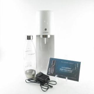 美品 sodastream ソーダストリーム スピリットワンタッチ 炭酸水メーカー 電動 キッチン 調理家電 SU6724V (その他)