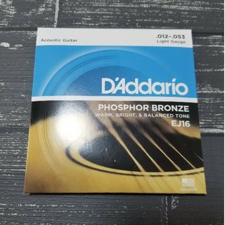 新品　D'Addario　ダダリオ アコースティックギター弦 EJ-16(弦)