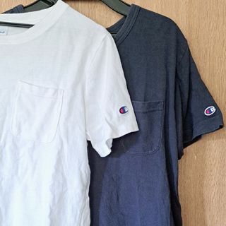 チャンピオン(Champion)のポケット付き！　レディース　Champion　トップス　Tシャツ 　2点セット(Tシャツ(半袖/袖なし))