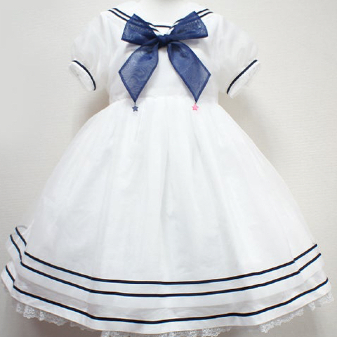 Angelic Pretty(アンジェリックプリティー)のangelic pretty セーラーワンピ 白 レディースのワンピース(ひざ丈ワンピース)の商品写真