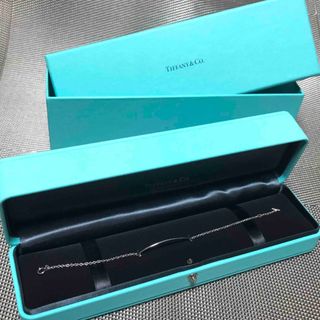 ティファニー(Tiffany & Co.)のTiffany Tスマイルブレスレット k18 ホワイトゴールド(ブレスレット/バングル)