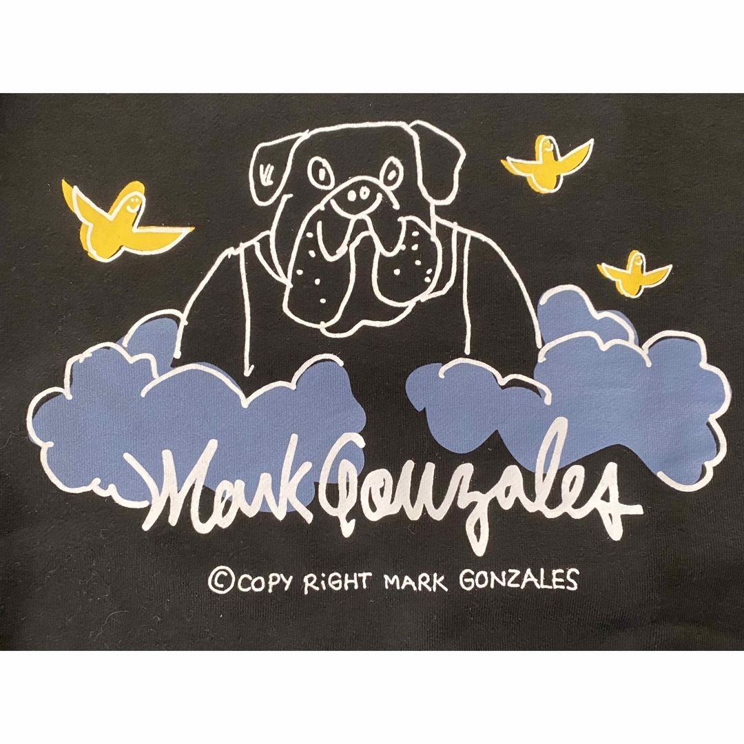 Mark Gonzales(マークゴンザレス)の新品 マークゴンザレス スウェット トレーナー オーバーサイズ ブルドッグ 犬 レディースのトップス(トレーナー/スウェット)の商品写真