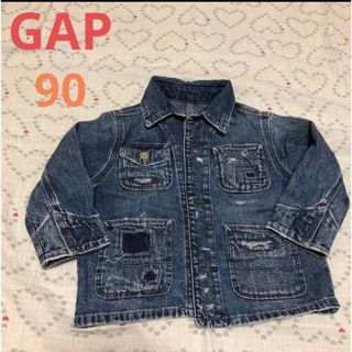 ベビーギャップ(babyGAP)の【美品】GAP ［90］デニムジャケット　ダメージ(ジャケット/上着)