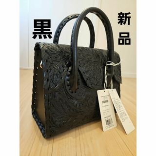 グレースコンチネンタル(GRACE CONTINENTAL)の新品　カービングトライブス　RollingSTHandbag　ブラック(ハンドバッグ)