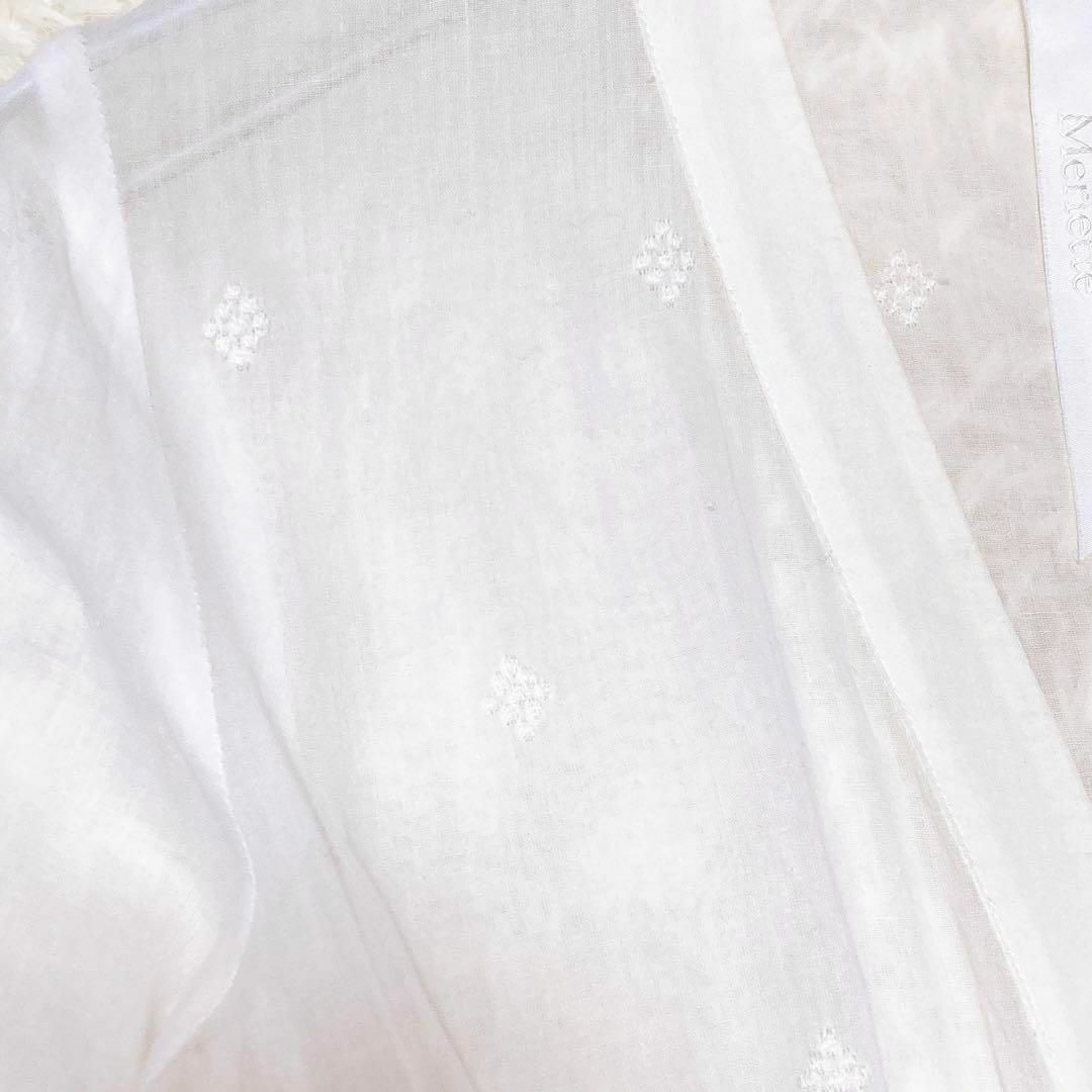 Merlette(マーレット)のマーレット　ロングワンピース　刺繍　透け感　ティアード　インド製 レディースのワンピース(ロングワンピース/マキシワンピース)の商品写真