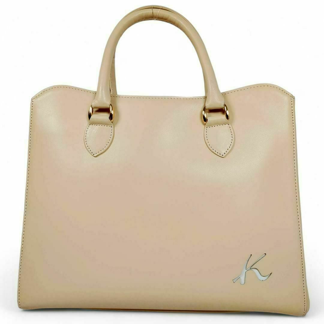Kitamura(キタムラ)のキタムラ ハンドバッグ ショルダーバッグ 肩掛け 2way ベージュ フォーマル レディースのバッグ(ハンドバッグ)の商品写真