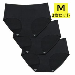 新品☆送料無料！【ブラック】【M】シームレスショーツ【３枚セット】(ショーツ)