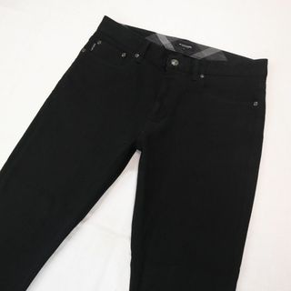 ブラックレーベルクレストブリッジ(BLACK LABEL CRESTBRIDGE)のブラックレーベルクレストブリッジ ブラックストレッチジーンズ チェック柄 M(デニム/ジーンズ)