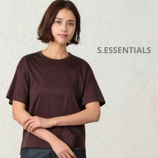 エスエッセンシャルズ(S.ESSENTIALS)の定価1.6万円　エスエッセンシャルズ　上質コットンシルキースムースプルオーバー(Tシャツ(半袖/袖なし))